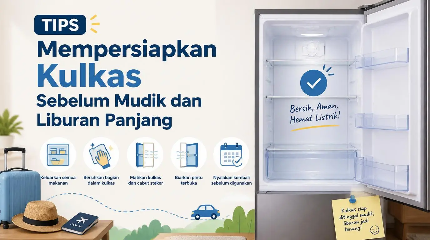 Tips Mempersiapkan Kulkas Sebelum Mudik dan Liburan Panjang