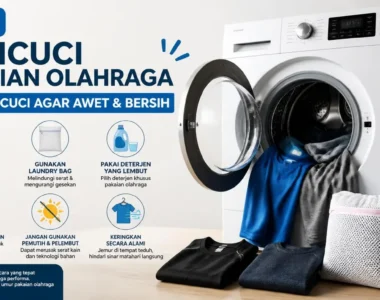 Tips Mencuci Pakaian Olahraga di Mesin Cuci agar Awet & Bersih