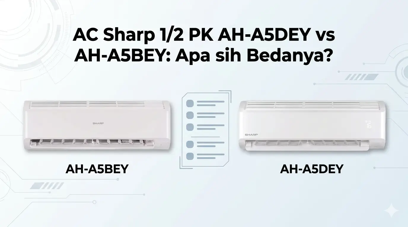 AC Sharp 1/2 PK AH-A5DEY vs AH-A5BEY: Apa sih Bedanya?