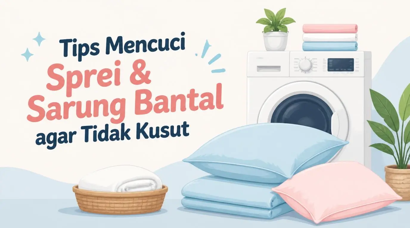 Tips Mencuci Sprei dan Sarung Bantal agar Tidak Kusut
