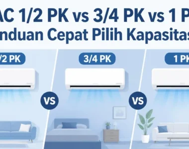 AC 1/2 PK vs 3/4 PK vs 1 PK: Panduan Cepat Pilih Kapasitas AC