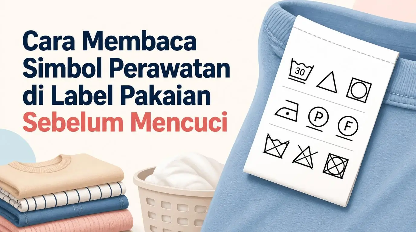Cara Membaca Simbol Perawatan di Label Pakaian Sebelum Mencuci