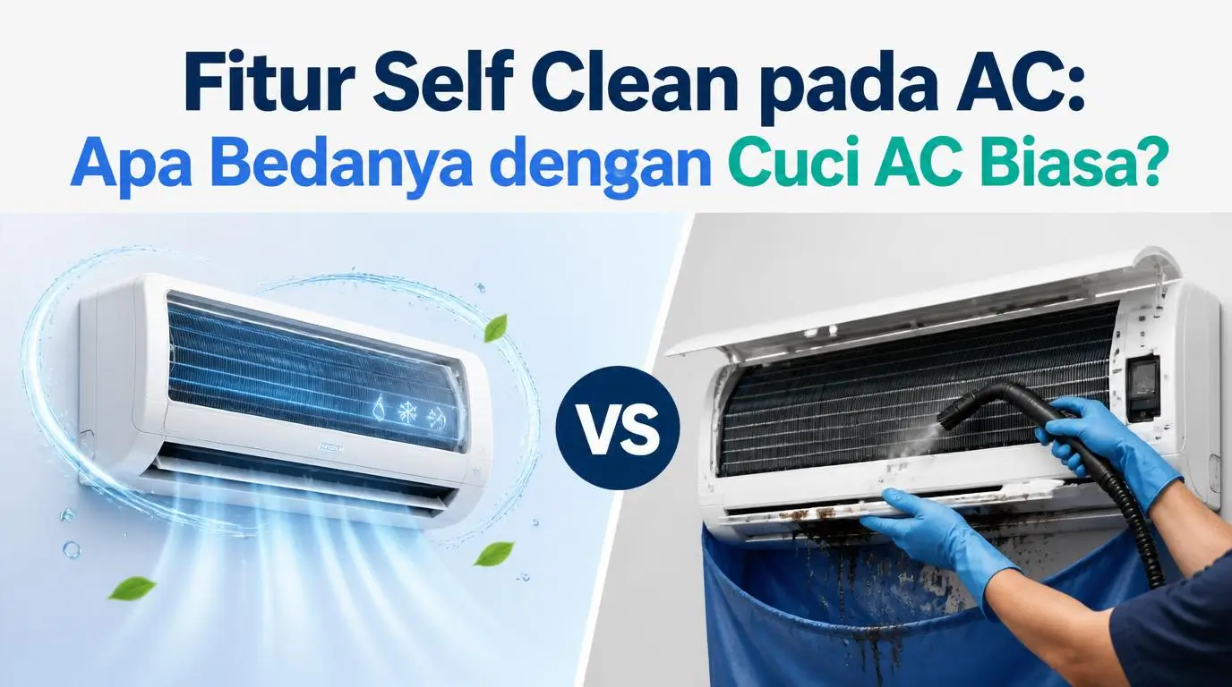 Fitur Self Clean pada AC: Apa Bedanya dengan Cuci AC Biasa?