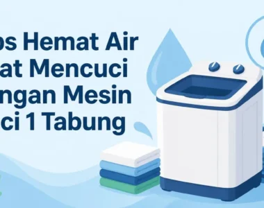 Tips Hemat Air Saat Mencuci dengan Mesin Cuci 1 Tabung