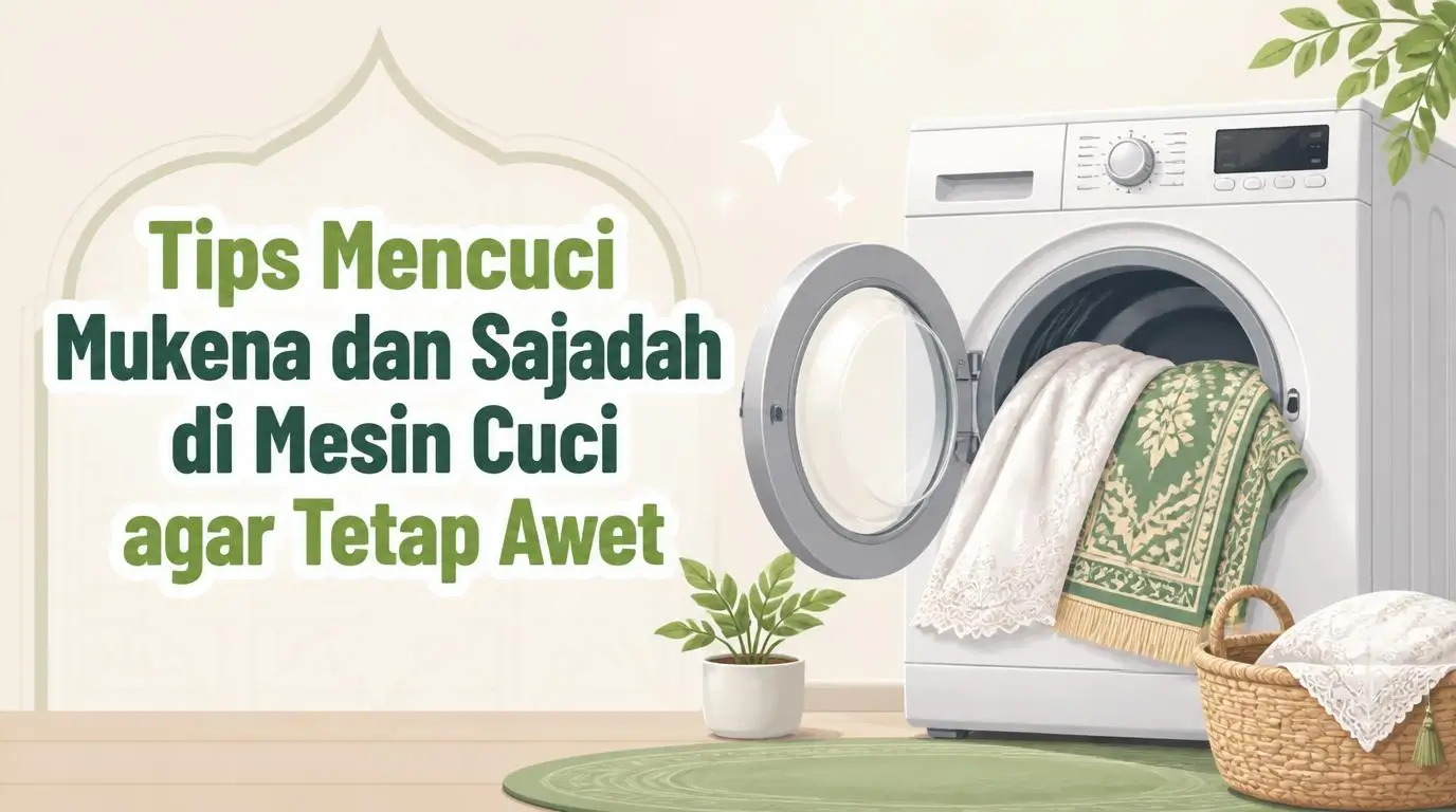 Tips Mencuci Mukena dan Sajadah di Mesin Cuci agar Tetap Awet