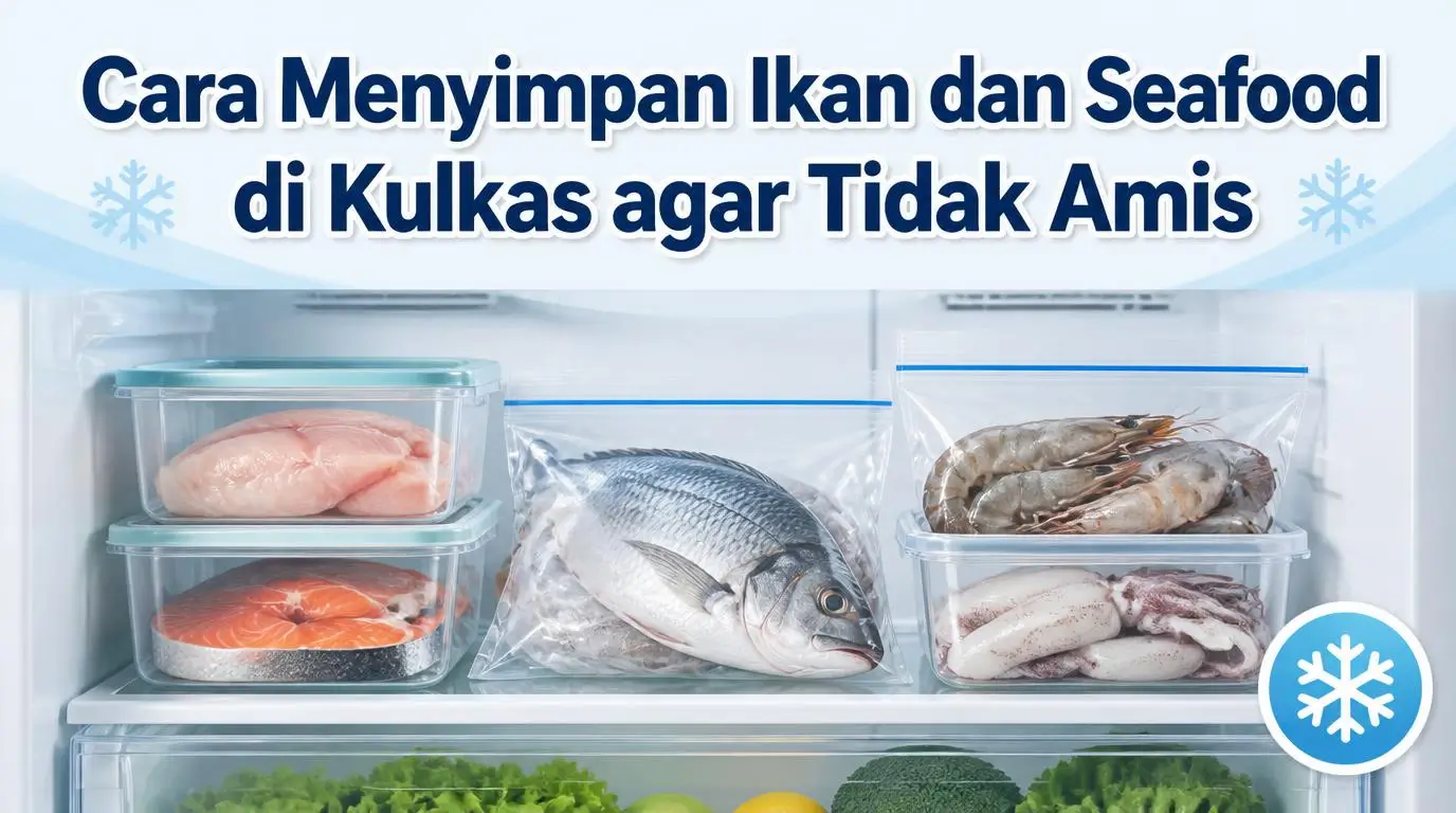 Cara Menyimpan Ikan dan Seafood di Kulkas agar Tidak Amis