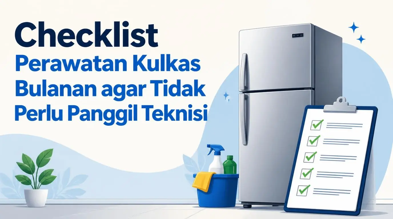 Checklist Perawatan Kulkas Bulanan agar Tidak Perlu Panggil Teknisi