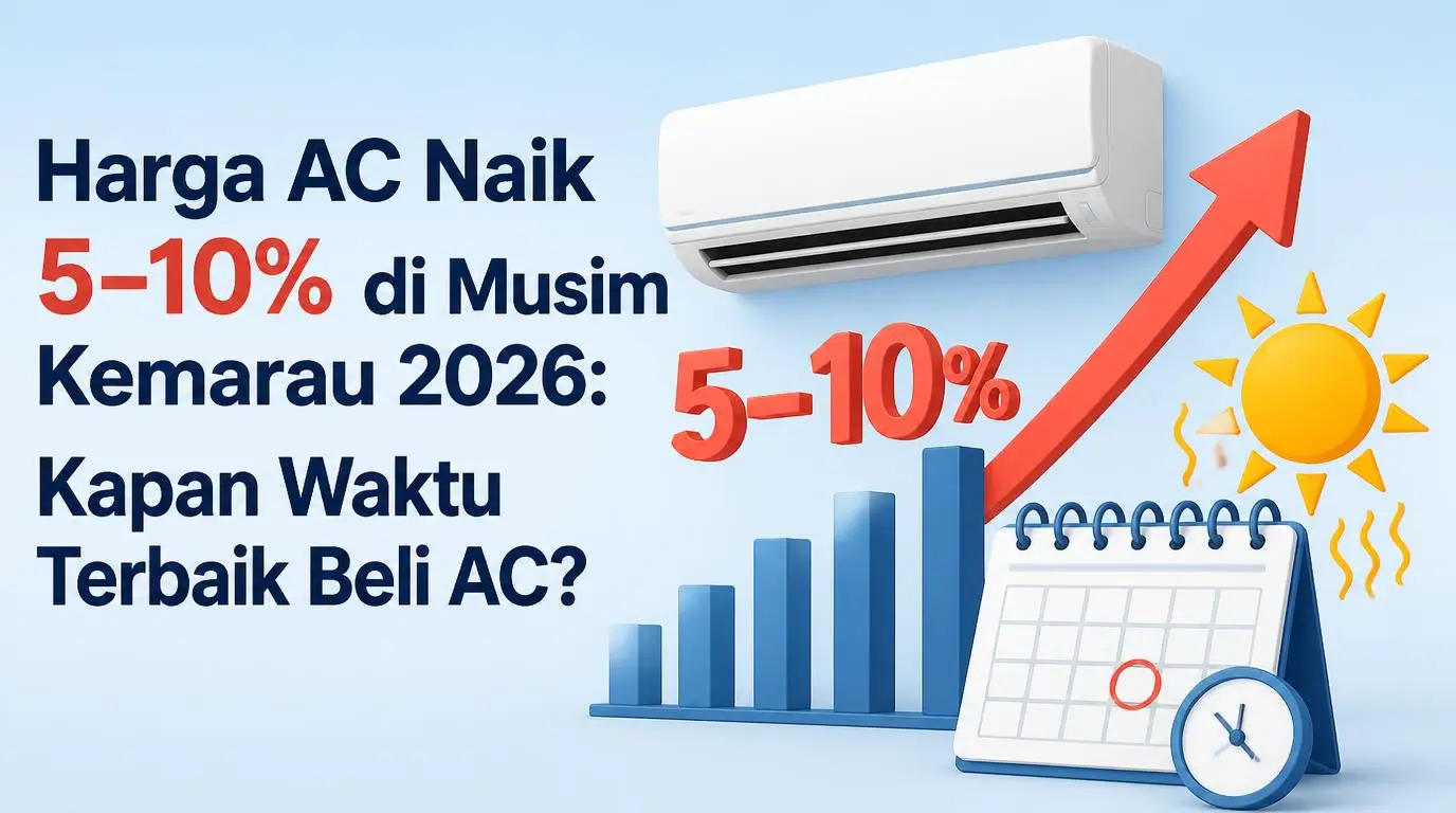 Harga AC Naik 5–10% di Musim Kemarau 2026: Kapan Waktu Terbaik Beli AC?