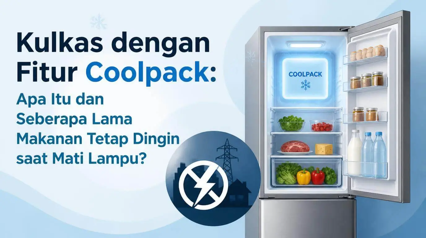 Kulkas dengan Fitur Coolpack: Apa Itu dan Seberapa Lama Makanan Tetap Dingin saat Mati Lampu?