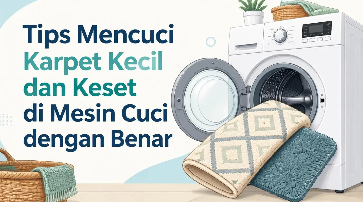 Tips Mencuci Karpet Kecil dan Keset di Mesin Cuci dengan Benar