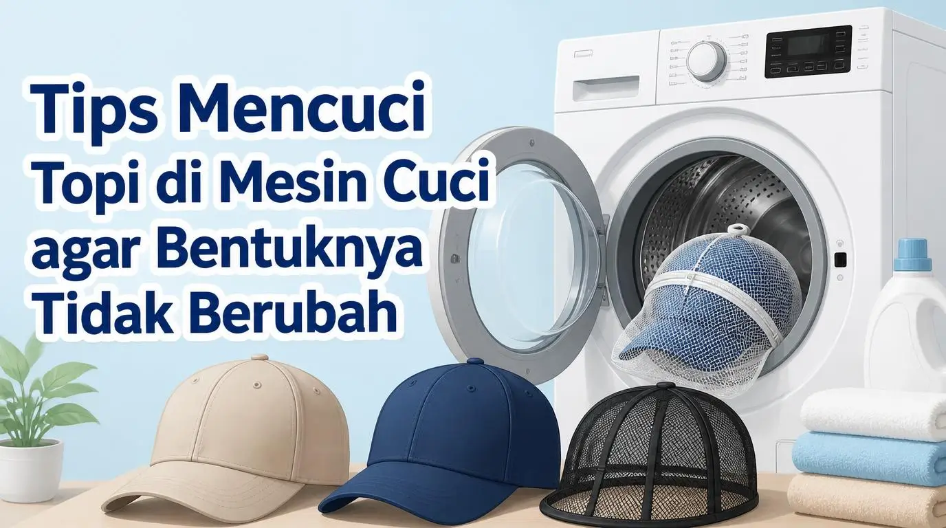 Tips Mencuci Topi di Mesin Cuci agar Bentuknya Tidak Berubah