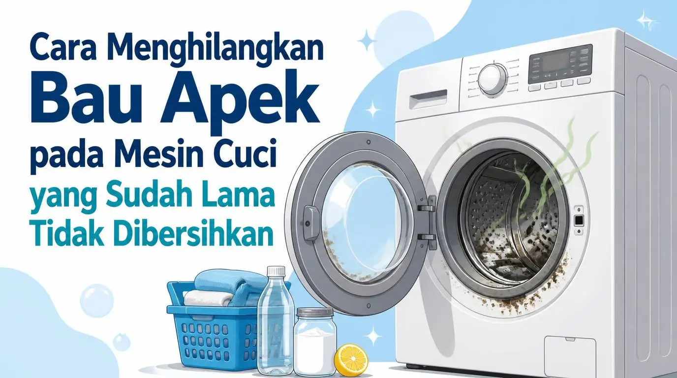 Cara Menghilangkan Bau Apek pada Mesin Cuci yang Sudah Lama Tidak Dibersihkan