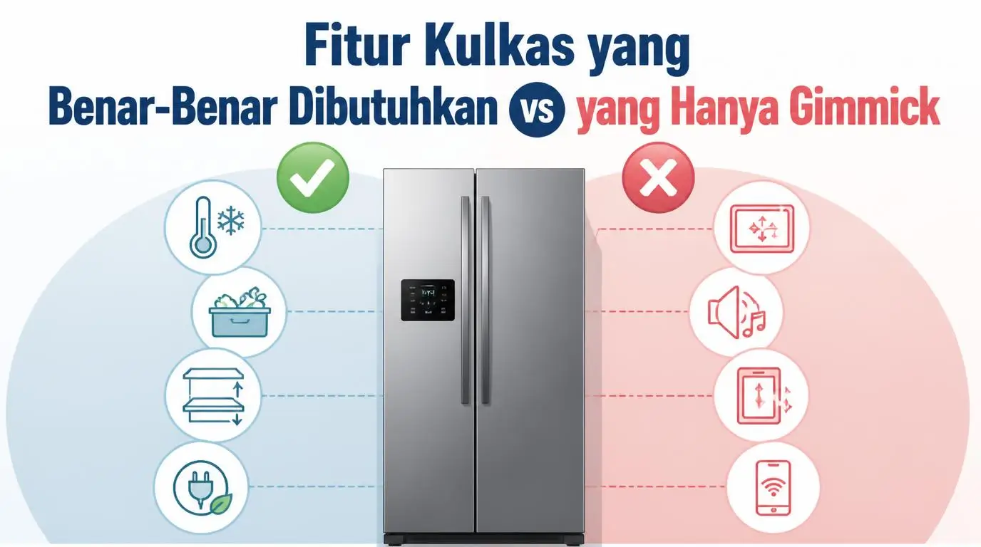 Fitur Kulkas yang Benar-Benar Dibutuhkan vs yang Hanya Gimmick