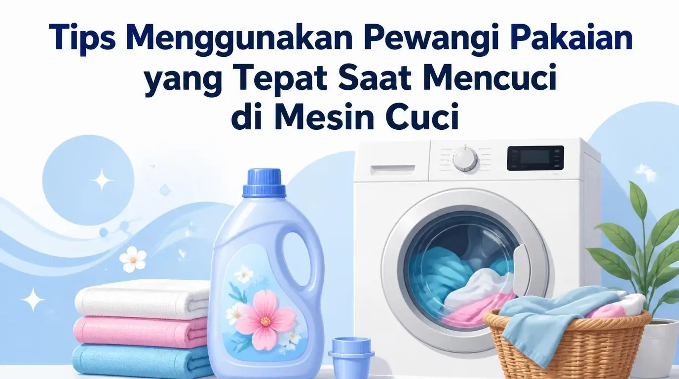 Tips Menggunakan Pewangi Pakaian yang Tepat Saat Mencuci di Mesin Cuci