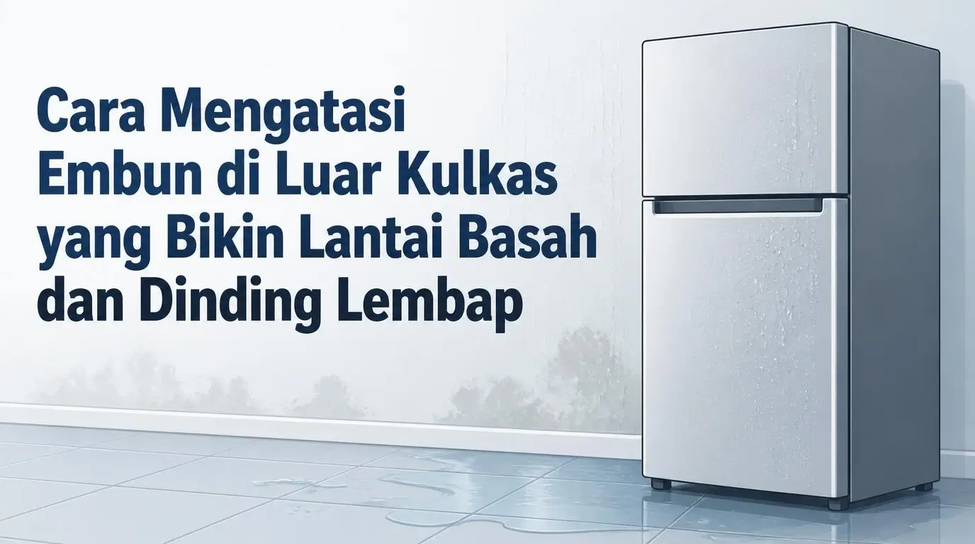 Cara Mengatasi Embun di Luar Kulkas yang Bikin Lantai Basah dan Dinding Lembap