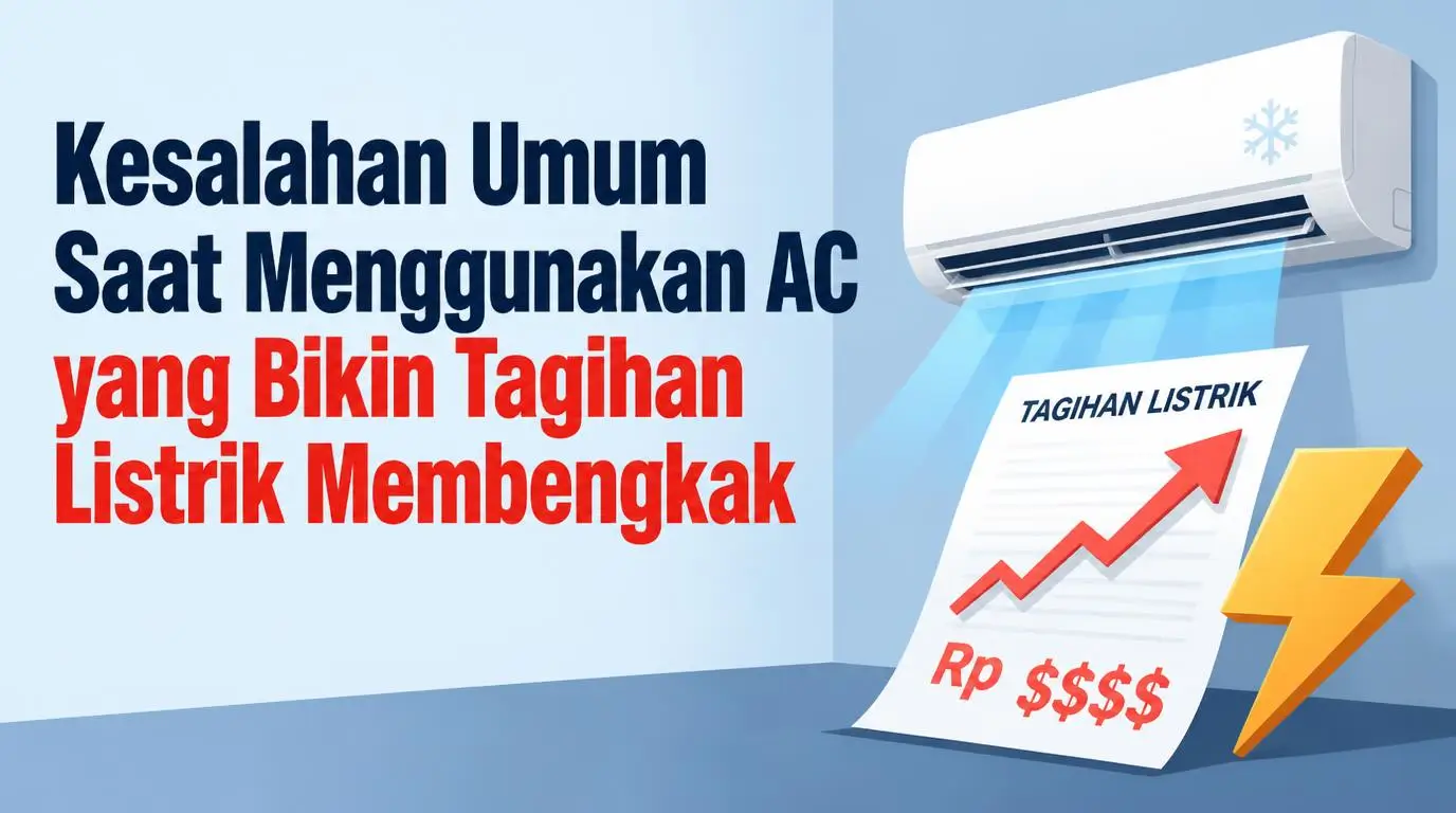 Kesalahan Umum Saat Menggunakan AC yang Bikin Tagihan Listrik Membengkak