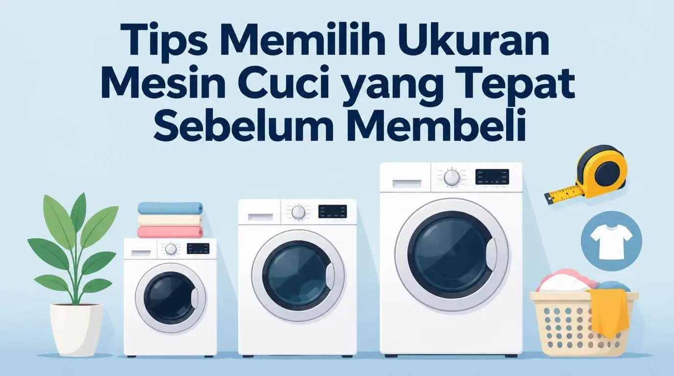 Tips Memilih Ukuran Mesin Cuci yang Tepat Sebelum Membeli