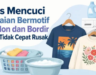 Tips Mencuci Pakaian Bermotif Sablon dan Bordir agar Tidak Cepat Rusak