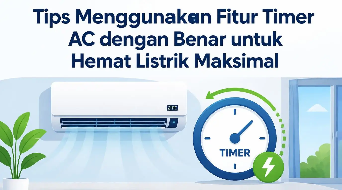 Tips Menggunakan Fitur Timer AC dengan Benar untuk Hemat Listrik Maksimal