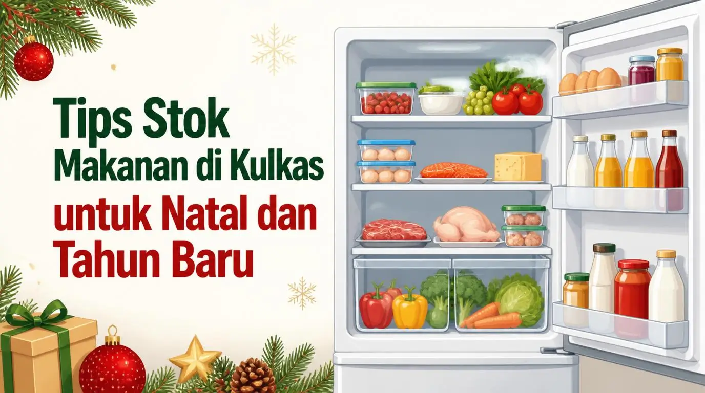 Tips Stok Makanan di Kulkas untuk Natal dan Tahun Baru